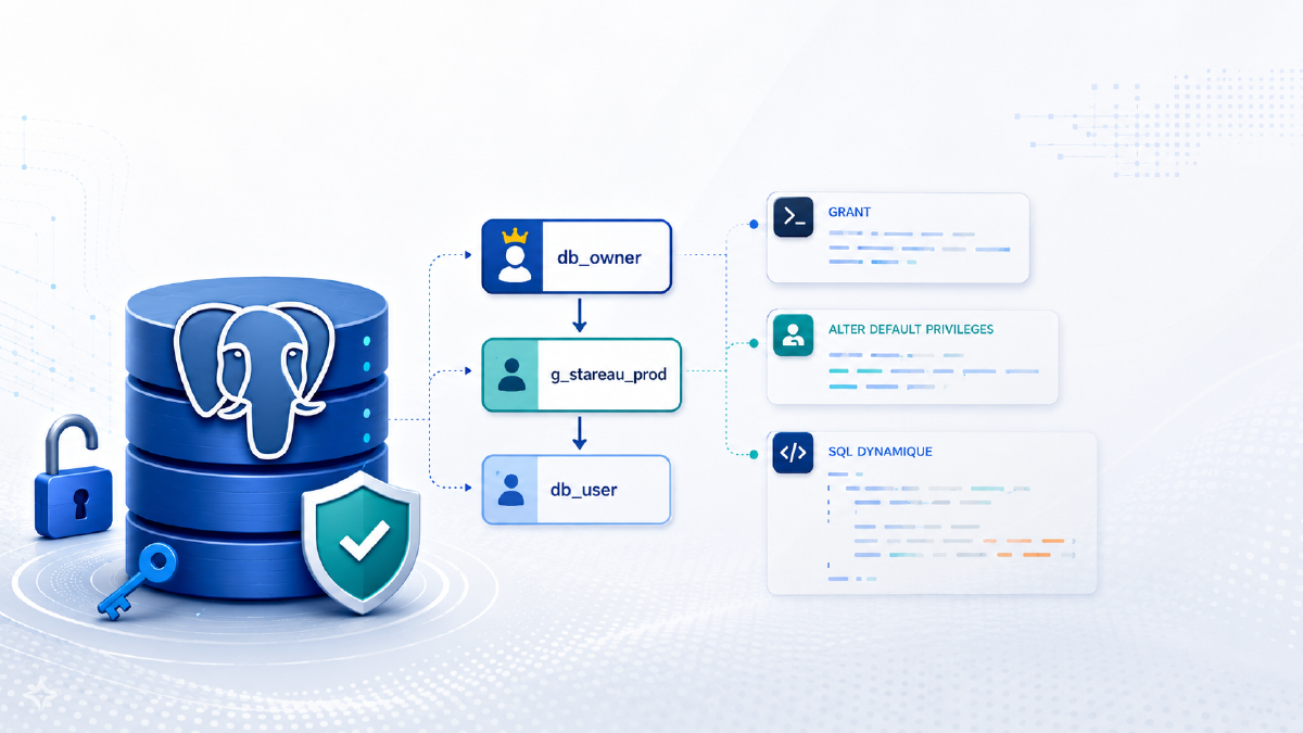 PostgreSQL 15 : ouvrir des droits utilisateur nativement, sans extension