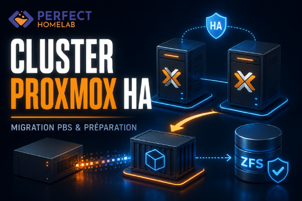 Perfect Homelab [E10] : PBS en LXC dédié — fondations pour le cluster HA